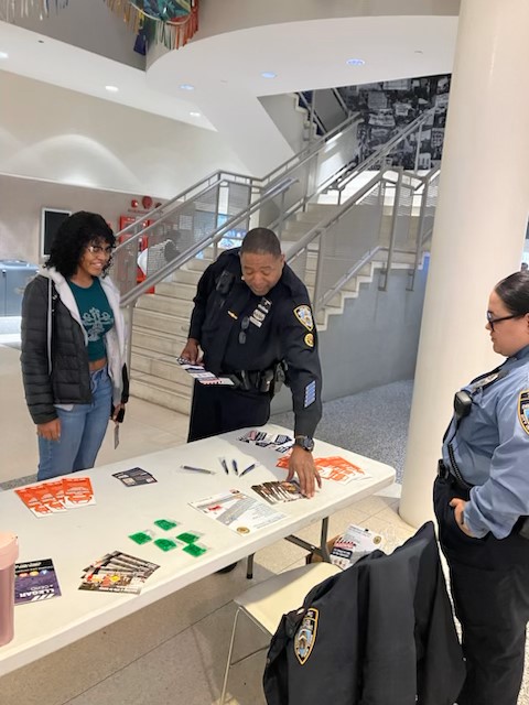 Thank you @HostosCollege for partnering with our Transportation Outreach Team. We were able to set up shop to educate and answer any questions about pedestrian and traffic safety. #VisionZero