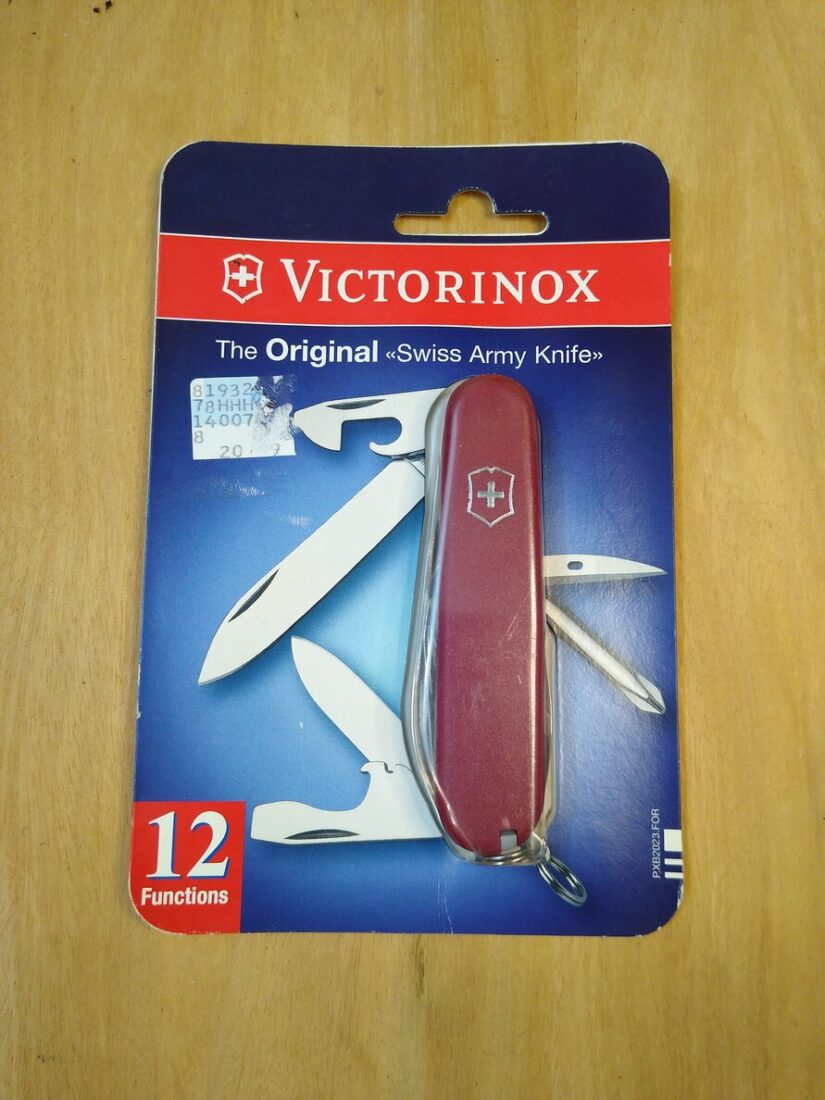 Vintage Victorinox 'The Original Swiss Army Knife 12 function knife [NIB - Pristine Cond.]

 ~ Sale Price: $23.79 ~ 

 nostalgiaknives.com/home/shop/vint… 
#knives #knifelife #everydaycarry #pocketknife #knivesforsale #knifecollection #victorinox