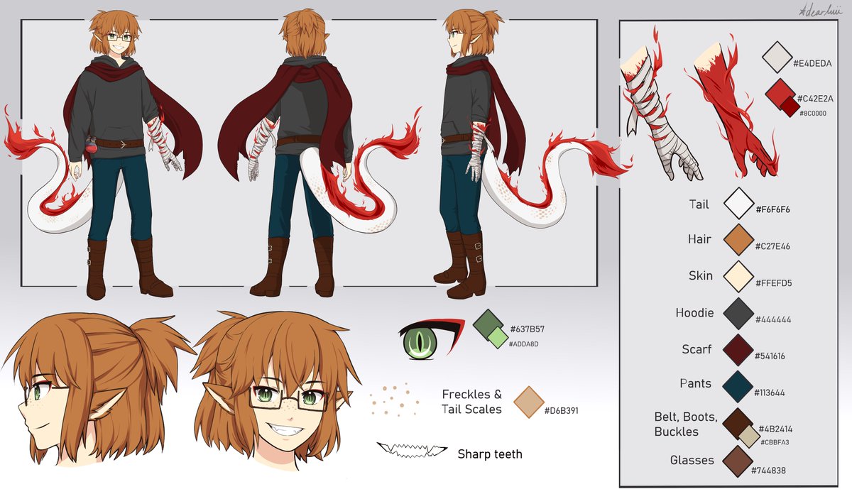 KunoTheOtaku's tweet image. Huge Reveal time! I now have a Complete design for my VTuber thanks to the amazing @dearluii 
She's been cooking very hard on this and oh boy did. she. cook. GOOD!
Thank you so much again for your hard work luiichann, you're amazing to work with! Much Love