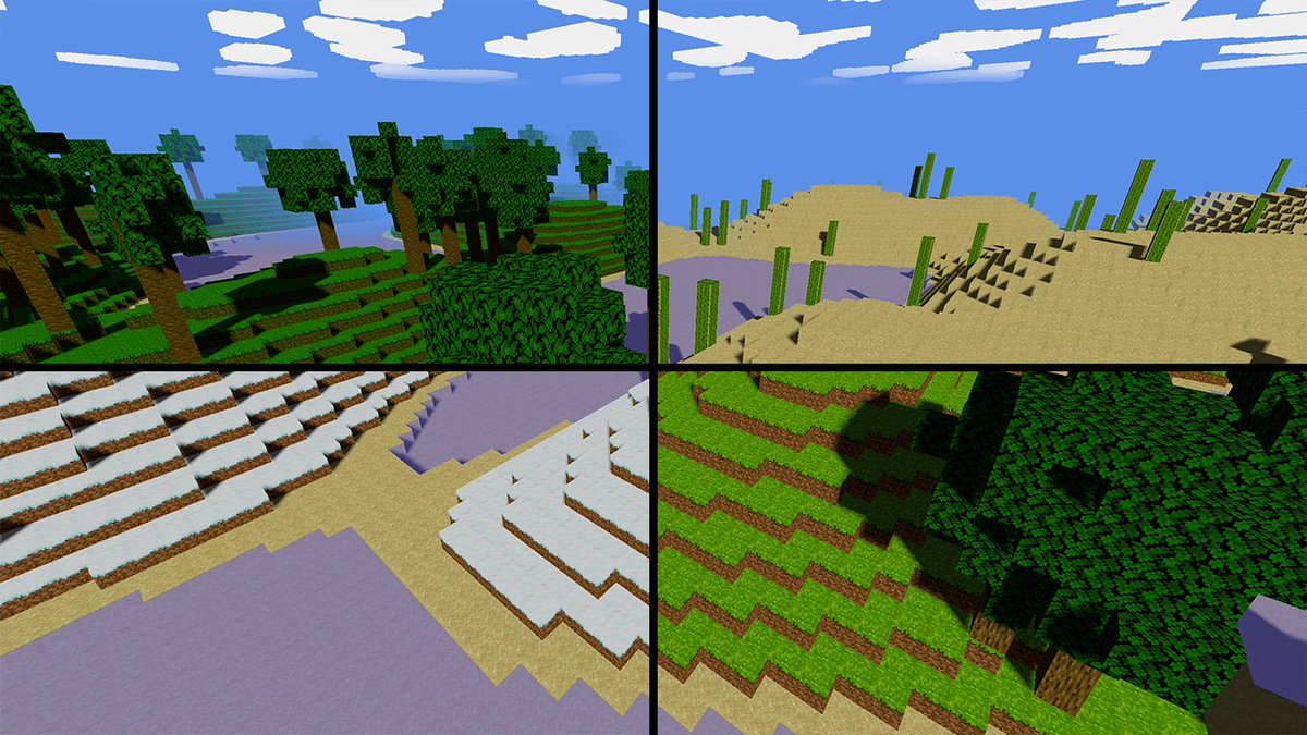 Wrapped up recording the final tutorial for my ‘Minecraft in Three.js’ tutorial series: biomes! Took a different approach and filmed entire dev process real-time instead of going off a script. Felt weird but hope people enjoy the seeing the process, bugs & all! #threejs #webgl