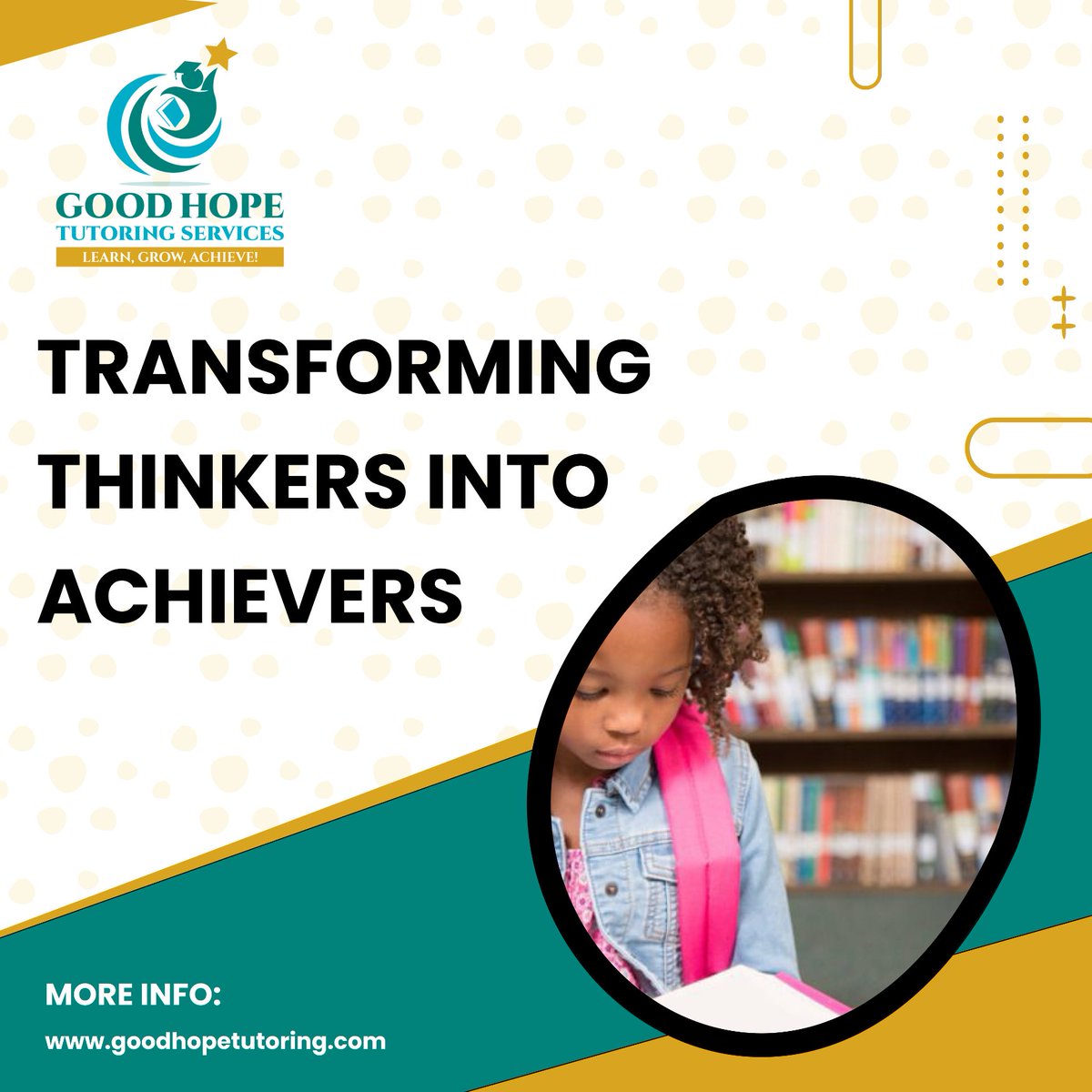 🌟📚 Ready to turn your dreams into reality? Join us at Good Hope where we specialize in transforming thinkers into achievers! 

#Tutoring #Achievement #Success #ScienceTutor #SATPrep #ACTPrep #VirtualLearning
#PersonalizedEducation #ScholarSuccess #STEMeducation #ReadingSkills