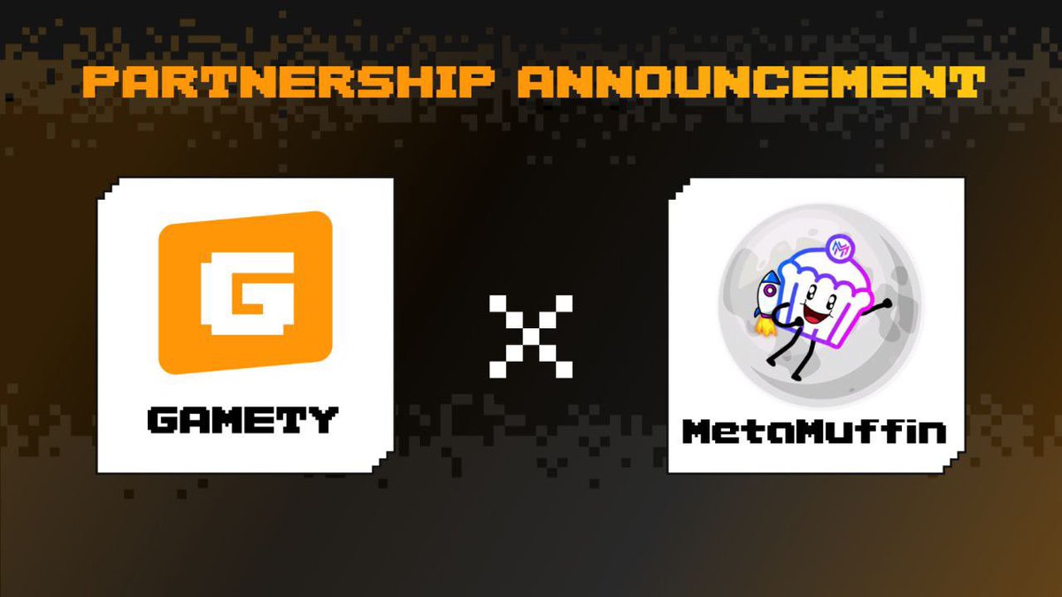 🎉 We're thrilled to announce our partnership with <a href="/metamuffinYT/">MetaMuffin</a>! 🚀 

As KOLs in the #Web3 space, they'll be helping us spread the word about #Gamety's revolutionary gaming platform on #RunesProtocol

Join us on this exciting journey together! 🕹✨

#BlockchainGaming #Web3Gaming