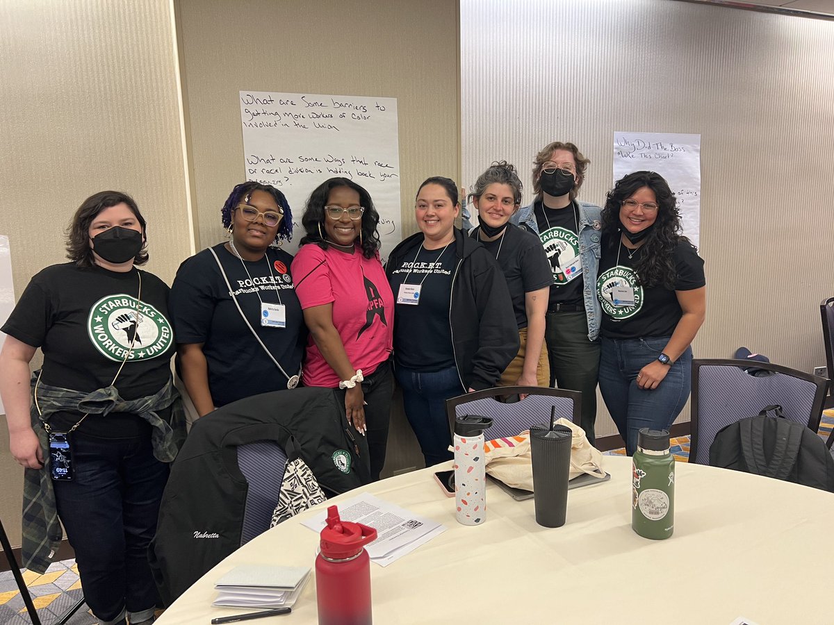 So excited to be in the Race and Labor workshop with @APFAunity  learning how to show up for POC in the labor movement #LaborNotes2024 #PoC #sbwu