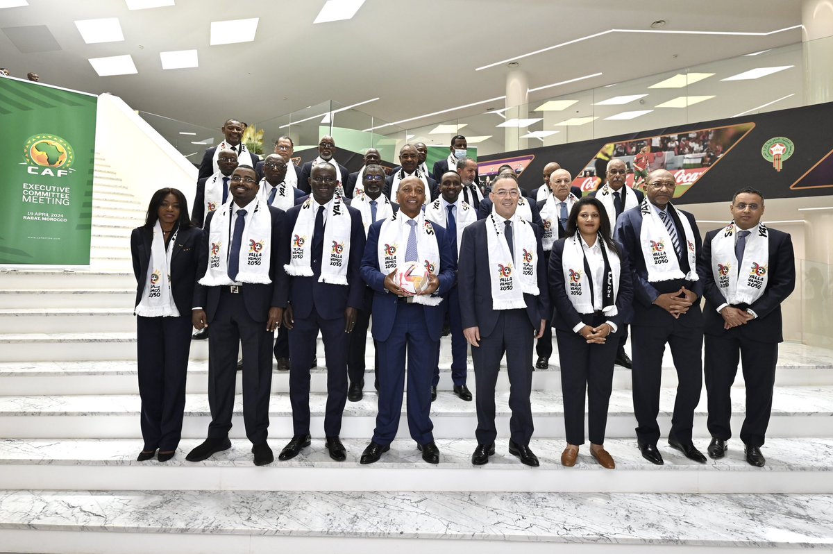 CAF Leadership led by President Dr Patrice Motsepe earlier today with a message of solidarity to Fédération Royale Marocaine de Football and Moroccan people. Morocco will co-host the 2030 FIFA World Cup with Spain, Portugal, Argentina, Uruguay & Paraguay.