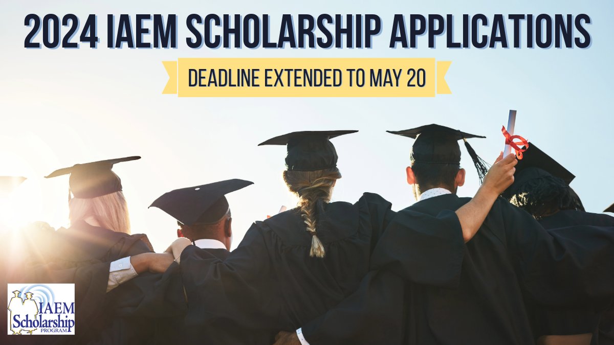What are you doing this weekend? If you are a student working on a degree in emergency management, disaster management, or a closely related field, take time to apply for the #IAEM Scholarship. Apply by May 20: loom.ly/_eczyng