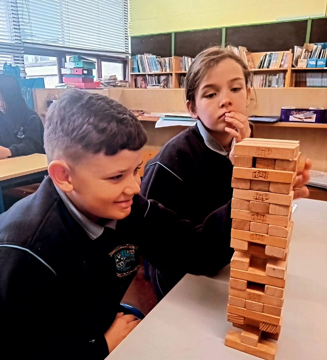 stmarysnsLK's tweet image. Social skills, turn-taking, negotiation, concentration, patience, &amp;amp; focus. Jenga takes them all in. Games after a great week's effort with literacy &amp;amp; numeracy in Ms Sadlier's groups #FridayReward #AlwaysEducating