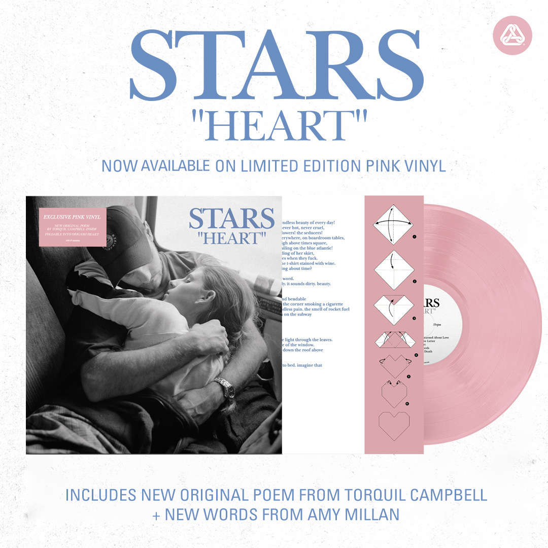 for those of you who pre-ordered the new Heart pressing on baby pink vinyl including a new original poem by torq that folds into an origami heart, well, they're in and start shipping TODAY!! we only have 20 left on our store! thecbpshop.com/collections/st…