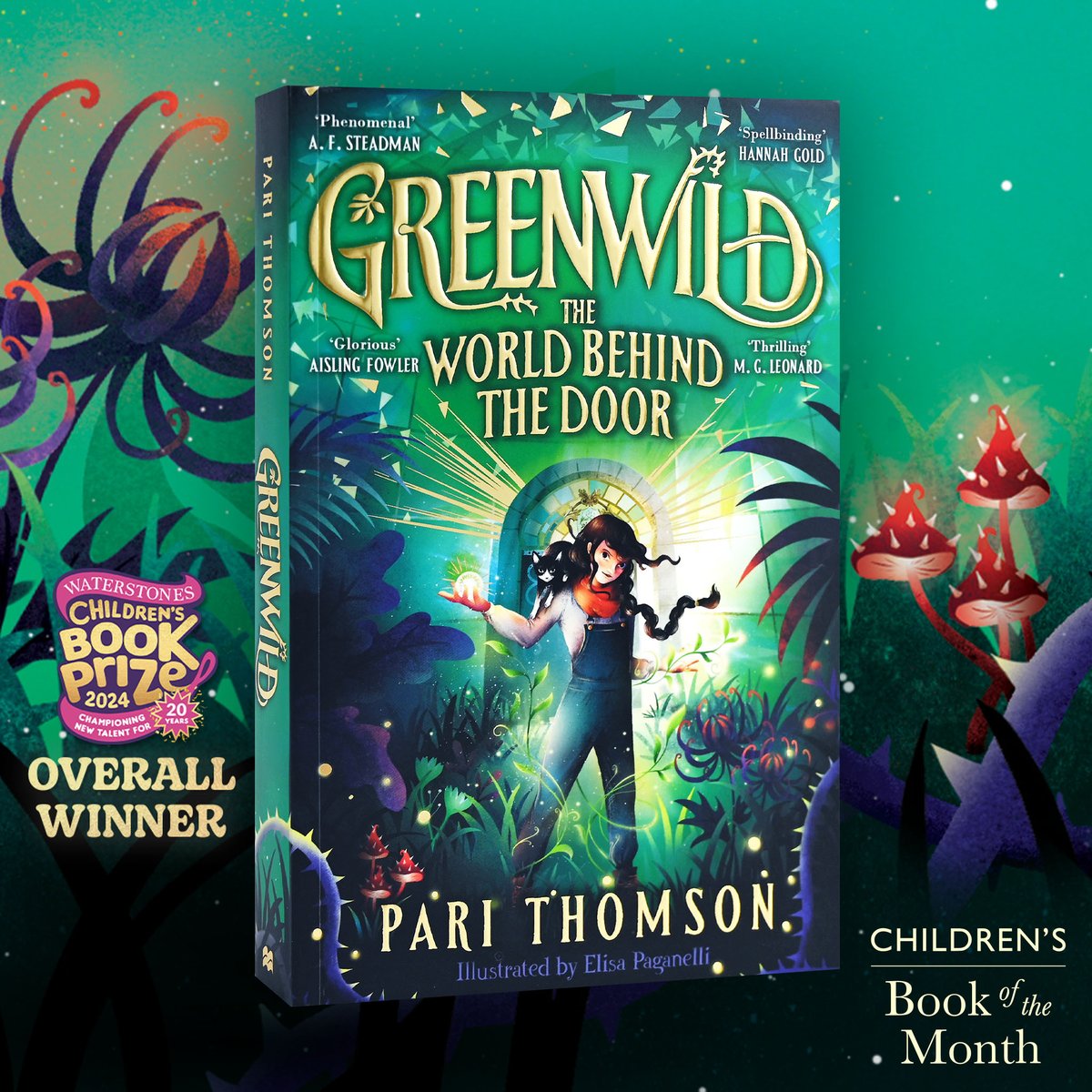'Phenomenal . . . If you don’t believe in magic, you will after you’ve read Greenwild.' @annabelwriter on @PariThomson's Greenwild: The Magic Behind The Door, our April Children's #BOTM & #WCBP 2024 winner! Shop here: bit.ly/49doD2P