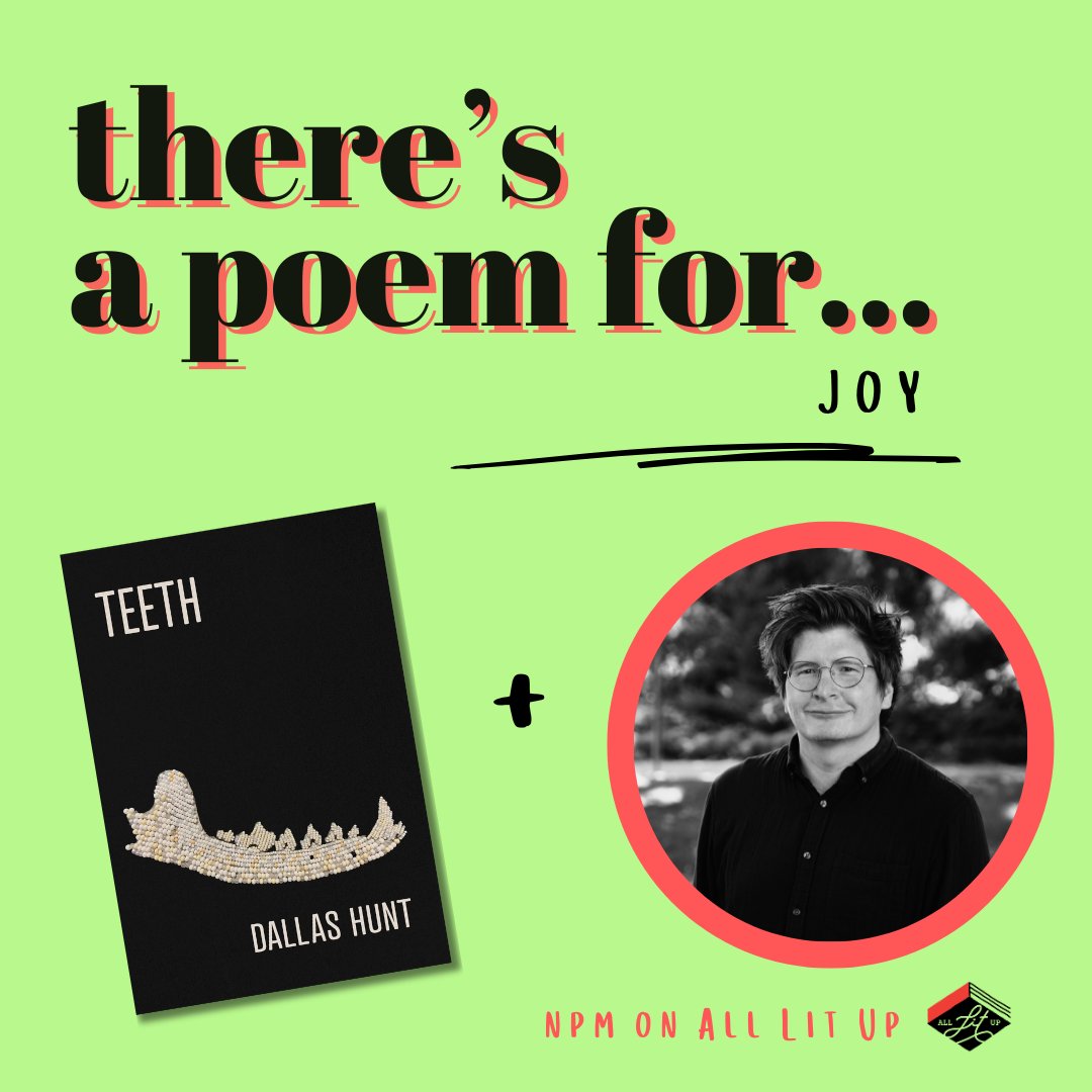 'but i’ll get to hold your hand and see an entire star fall behind you, / the foreground: your face lighting up, ambient noise encasing.' We read 'scratch tickets' & chat with Dallas Hunt about his collection TEETH (@NightwoodEd) for #alupoemforthat alllitup.ca/theres-a-poem-…