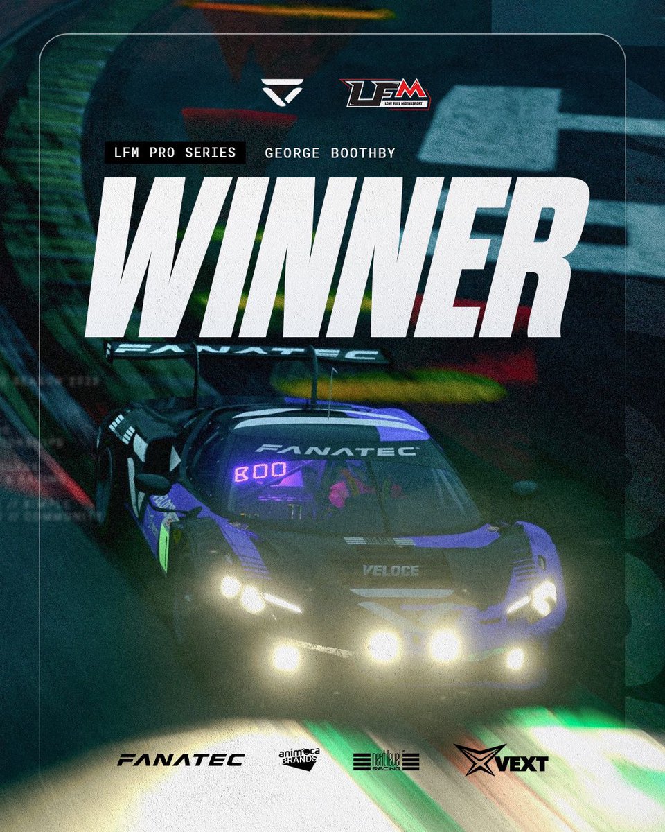 WINNER 🏆✨ What a race from @ukogmonkey in last nights LFM Pro Series race in Imola AT NIGHT!!! 🤩🤩