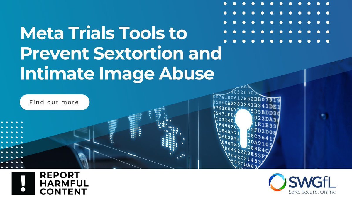 Meta has announced that they are trialling new features on Instagram to protect users from #sextortion and intimate image abuse. Find out more. swgfl.org.uk/magazine/meta-…