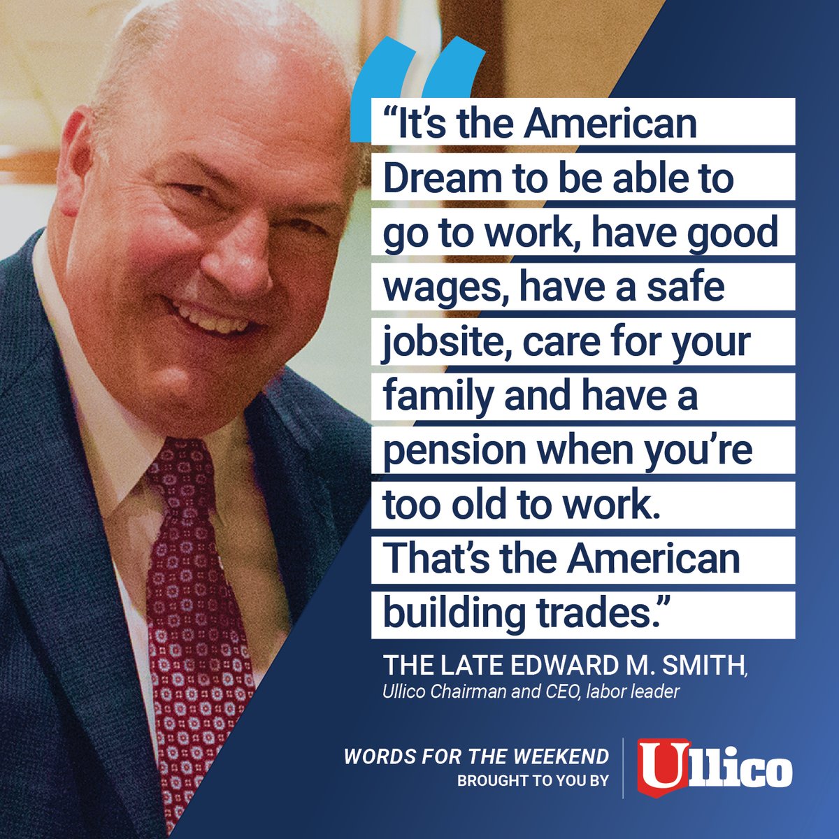 It's Words for the Weekend, brought to you by the #union movement's company. #unionstrong #nabtu