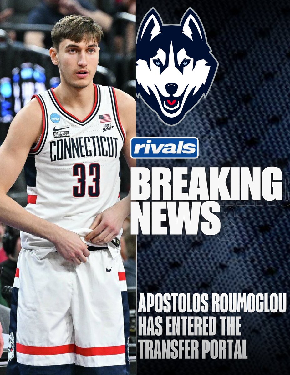 #UConn Basketball wing Apostolos Roumoglou has entered the Transfer Portal. 👉 tinyurl.com/4h9sx5yx
