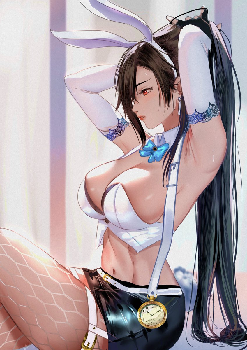 Art Feature: Ever Crisis Bunny Tifa, by @arialladraws! Prints (4x5' for $10, 8x10' for $15, 12x16' for $20): inprnt.com/gallery/ariall… Digital highres image (join $5 tier or above, includes all past work, contains NSFW content): patreon.com/Arialla