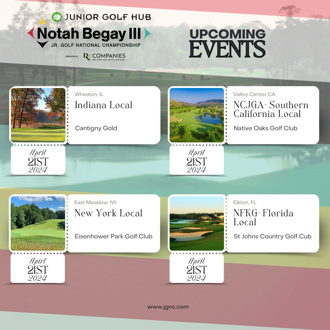 More #NB3 Qualifiers are on their way this weekend! April 21st: Indiana Local April 21st: NCJGA - Southern California #1 Local April 21st: New York Local April 21st: NFJG- Florida Local Good luck to all of our participants! #nb3jgnc #jgnc @nfjgtour