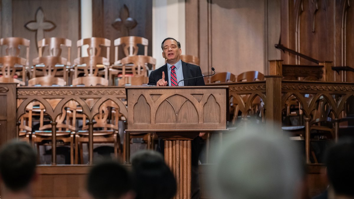 It was delightful to spend time with Rev. Frank Cavalli on campus yesterday. He preached an edifying message in chapel from 1 Samuel 1. Have you explored our chapel archives? Visit ReformationBibleCollege.org/media.