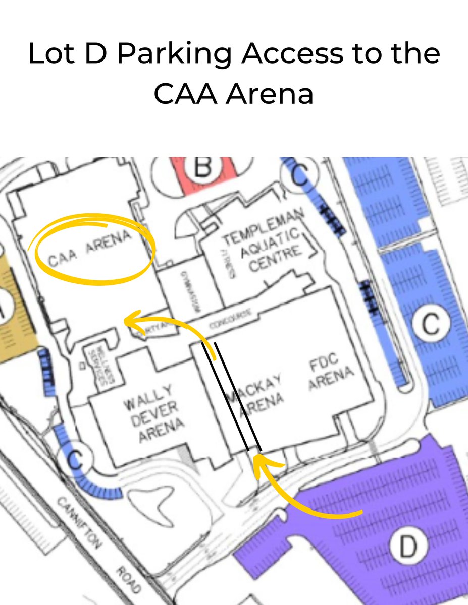 During Belleville Senators games we will have the Mackay Insurance Arena Hallway open. This hallway links Lot D parking area to the inside of the QSWC. This entrance is not currently wheelchair accessible. Please use the East and West QSWC entrances for wheelchair access.