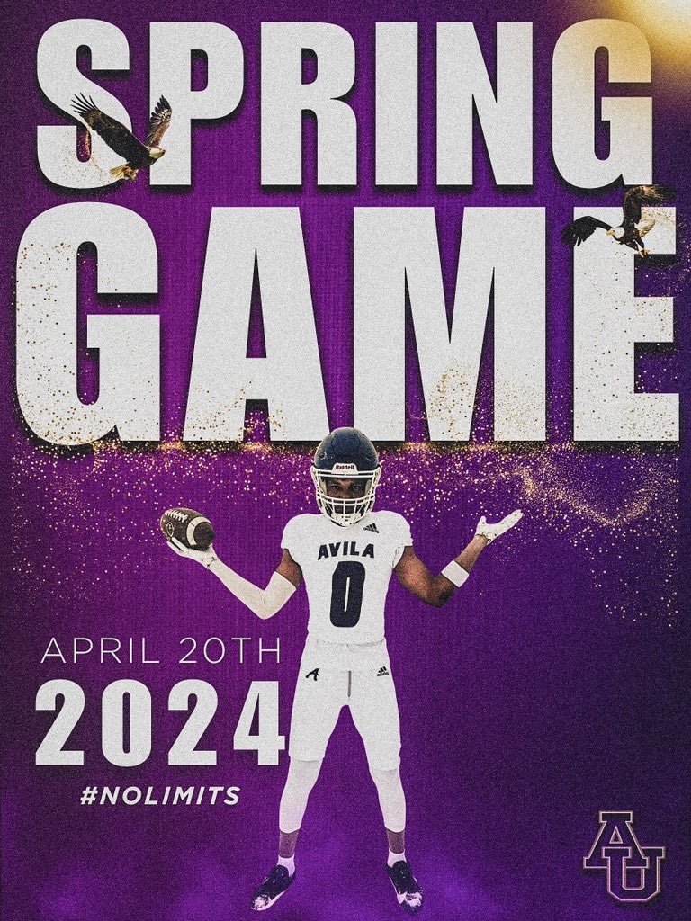 24 Hours away from Game Day‼️👀 🗓️ APRIL 20th, 2024 🕰️ 12:30 PM 🏟️ Blue Valley Northwest High School Come out and support your Avila Eagles! You do NOT want to miss out on all the action! #NOLIMITS #FINDAWAY @CoachDA82 @TheCoachCoty @CoachTaia_33 @CoachBeachner @Coach__Pence