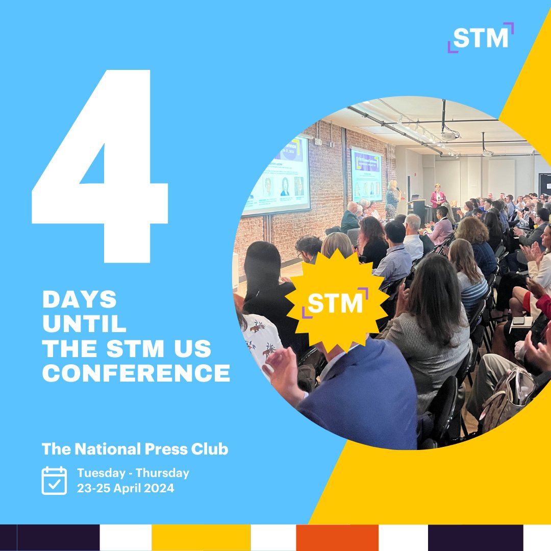 We've saved you a seat! Will see you in 4 days at the National Press Club for our STM US Conference? 🚀 Folks are arriving from all parts of the globe — and the excitement is building. If you've not secured your seat — we've got one waiting for you: stm-assoc.org/events/stm-ann…