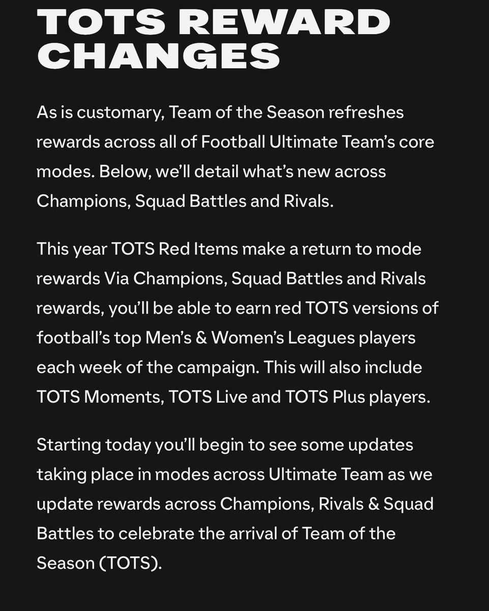 Updates on TOTS REWARD😍👇🏻