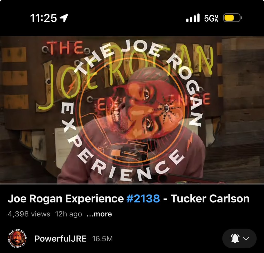 YouTube is hiding this episode of JRE