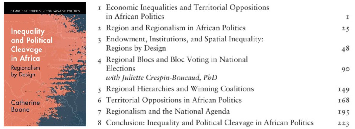 Boone’s new book is a major work that draws attention to the intersection of economic inequality & territory. It links two Rokkanian themes – class and territory – to institutional matters. It is a work on Africa that has implications for the broader field of comparative politics