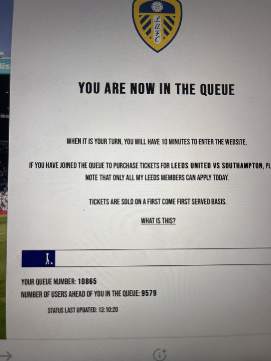 😡 GUTTED 😡 Yes we’re grateful we managed to get to just about every <a href="/LUFC/">Leeds United</a> home game this season but today the last game of the season tickets went on sale! Called ticket office over 200 times too on redial and still nothing!! 💛🤍💙
#leedsunited #lufc  #lastgameofseason