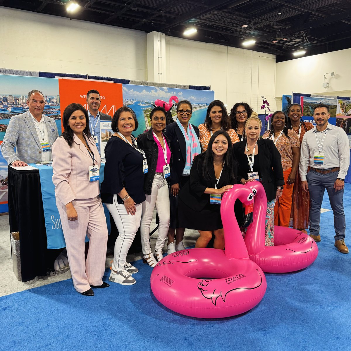 #PortMiami and @visitmiami staff at Cruise360 Trade Show, which brings together cruise travel professionals and @CLIAGlobal partners.