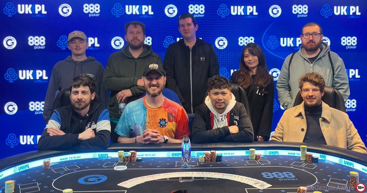 🚨 The Final Table for the UKPL Manchester High Roller is set! 💙 Good luck @IanSimpsonPoker! 👉 Tune in to 888pokerTV now to watch the action unfold! @GrosvenorPoker #poker #manchester