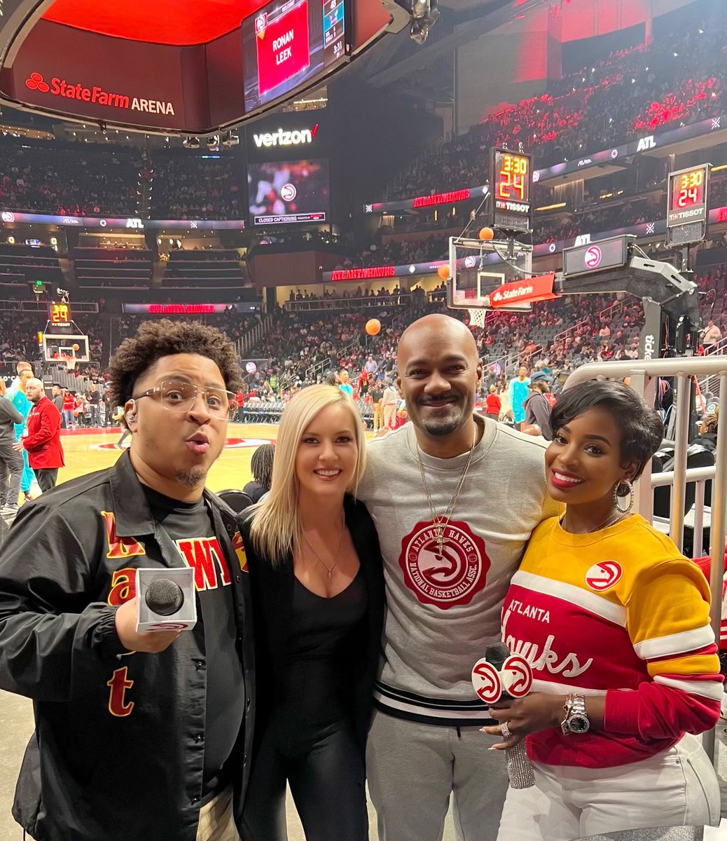 With my folks in the A about a month ago! Thanks for the love from each of you. Love y’all dearly! #paannouncer #atlhawks #basketball #atl #FlashbackFriday