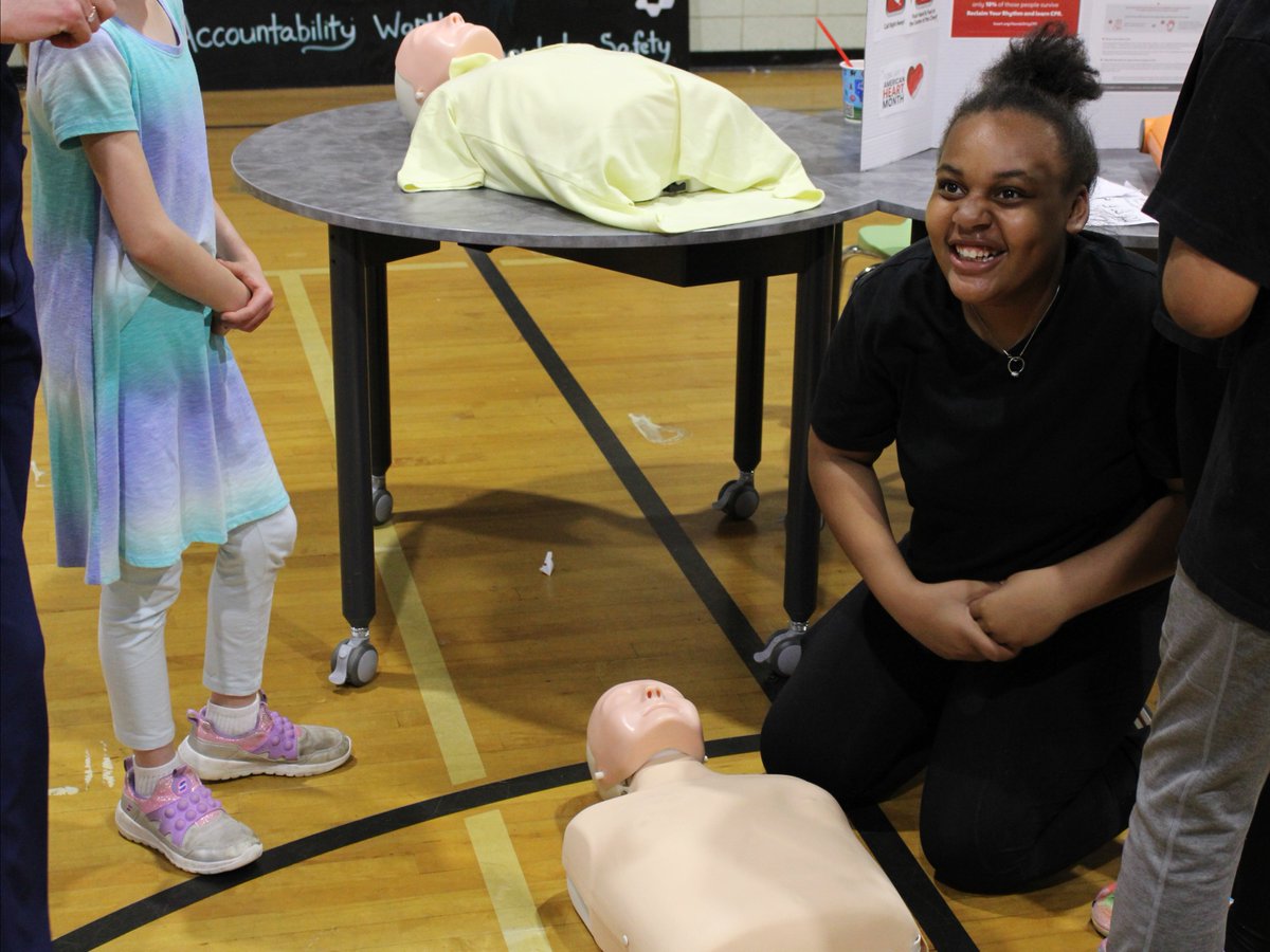 In partnership with FAM U, Hilltonia Middle School students and families immersed themselves in science and math at the school's STEAM Night! Attendees saw how pedaling on a bike can power lightbulbs and had the chance to learn about and practice CPR. #OurCCS