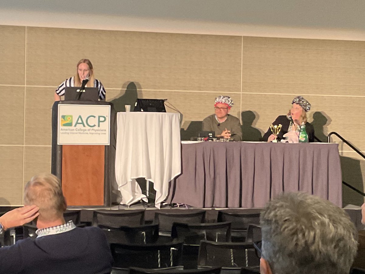 Sorry for the poor picture quality (I was using my iPad) but I had a very fun time listening to @HeatherNHofmann @AdamRodmanMD debate the merits of the traditional SOAP note. This is the stuff that makes #IM2024 always so fun. @ACPIMPhysicians. BTW, I’m an AP (hidden SO) note.