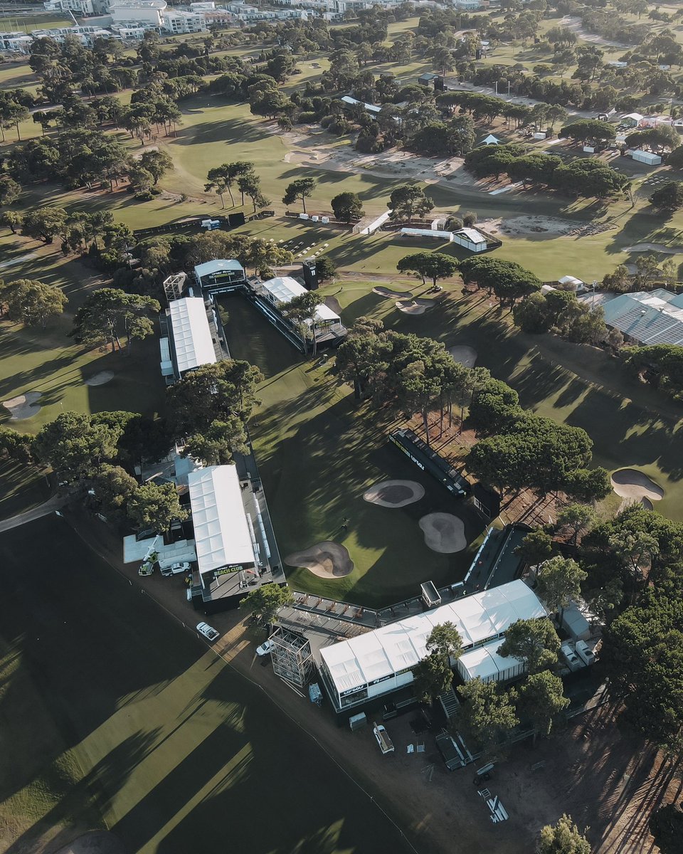 The Grange is looking pure from above 🙌 #LIVGolf