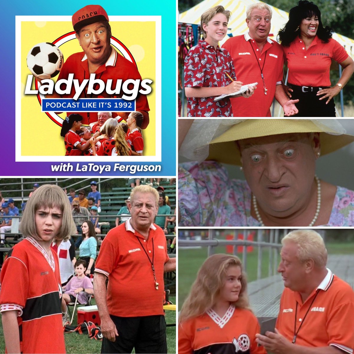 This week on @podcastlikeits 1992 @emilystjams and I unpacked Ladybugs with @lafergs We discuss all things Rodney Dangerfield, girls soccer and obviously rebooting Rover Dangerfield. ⚽️🥅