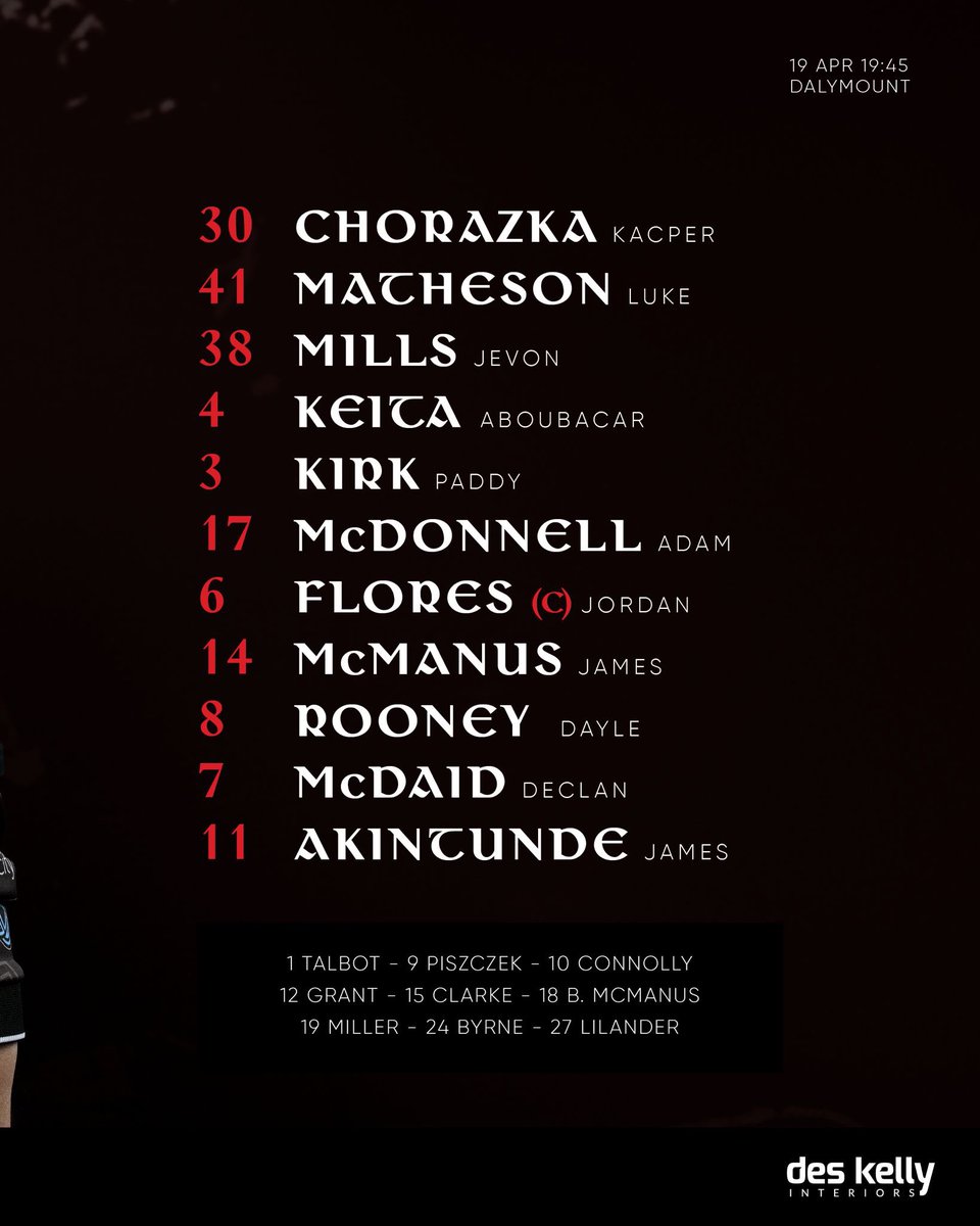 bfcdublin's tweet photo. 📜 Here’s how Bohemians line out against Drogheda United at Dalymount Park this evening in the SSE Airtricity Men’s Premier Division. https://t.co/2hbtGrvGxc