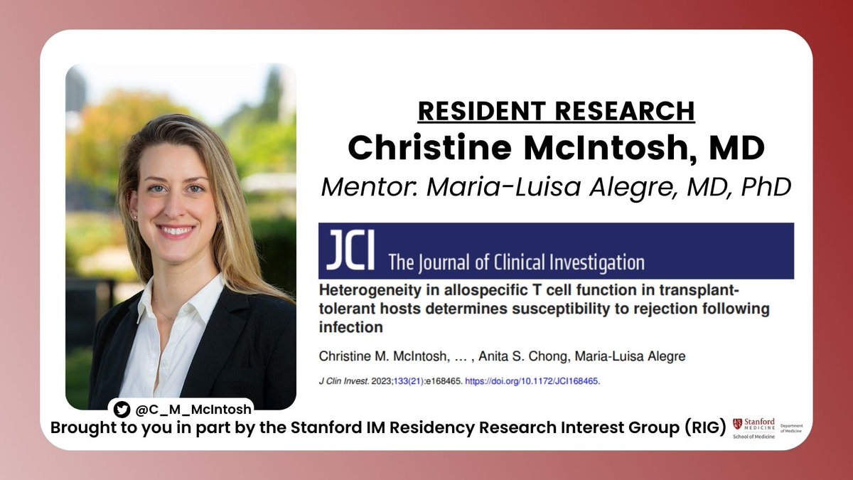 StanfordMedRes's tweet photo. Check out PGY-1 @C_M_McIntosh's latest publication! 

#ResidentResearch

https://t.co/l4iM0hWcfk

Additional shoutout to @lexicassano, #PeterWang, and the Chong Lab at UChicago. https://t.co/MlLQCJAcau