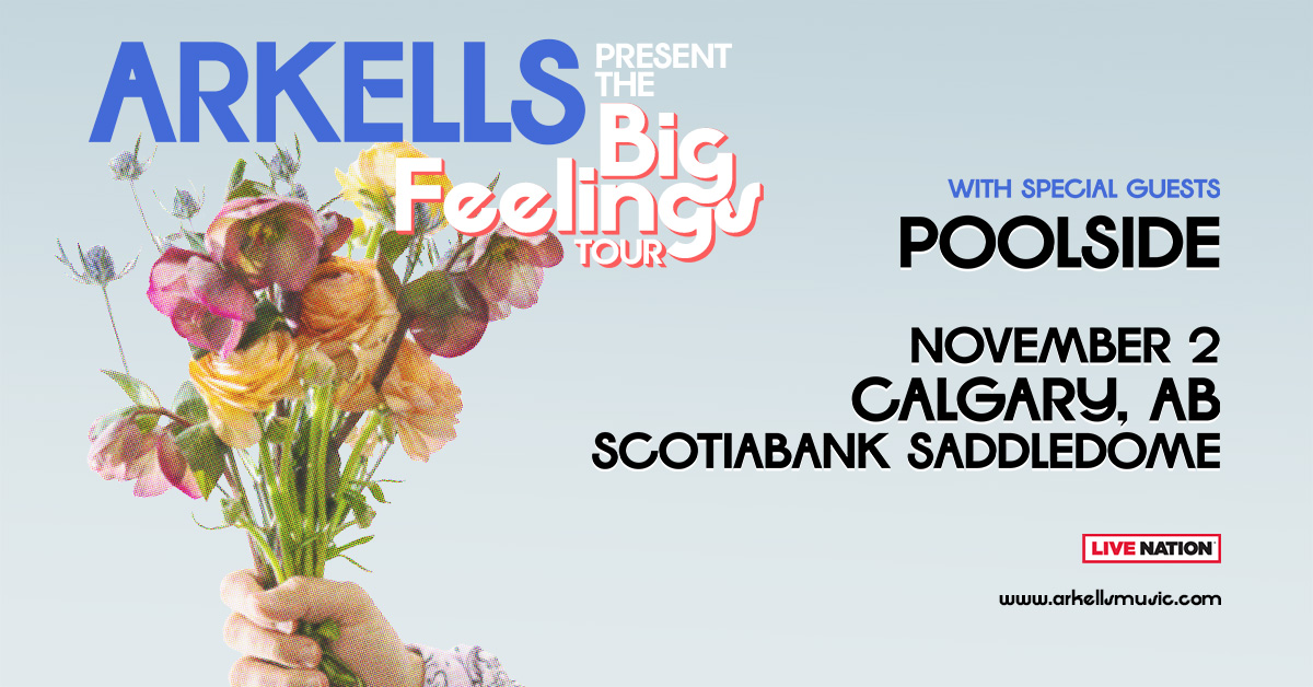 It's another X Event! Get ready for some #BigFeelings as @arkellsmusic hit up the Scotiabank Saddledome, on November 2! You could win your way in with a pair of tix before they're on sale Friday by keeping it on X Mornings! Visit the blog on more ways in! x929.ca/2024/04/23/ark…