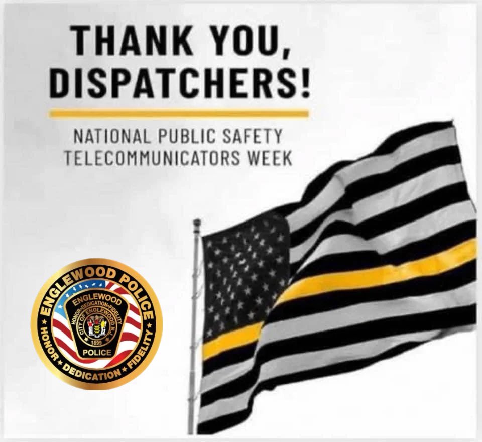 As National Public Safety Telecommunicators Week ends, Englewood PD thanks all our dispatchers, past and present, for the job they have done to serve our city!
#ENGLEWOODEXCELLENCE #englewoodpolice #nj #newjersey #englewood #Dispatchers #NationalPublicSafetyTelecommunicators