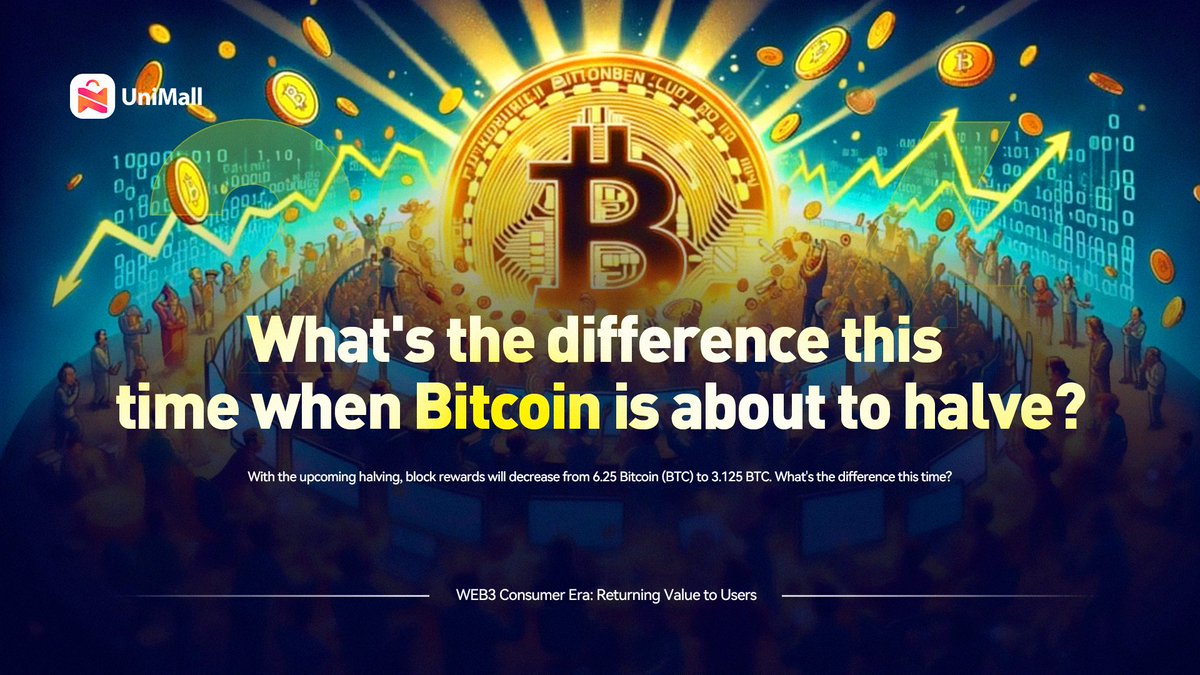 With the upcoming halving, block rewards will decrease from 6.25 Bitcoin (BTC) to 3.125 BTC. What's the difference this time?