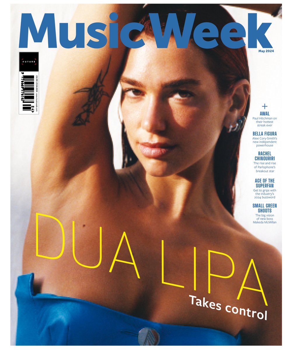 Welcome to @DUALIPA's Radical Optimism era. New issue out 23/04. Read a sneak preview of our interview: musicweek.com/media/read/dua… #DuaLipa #radicaloptimism