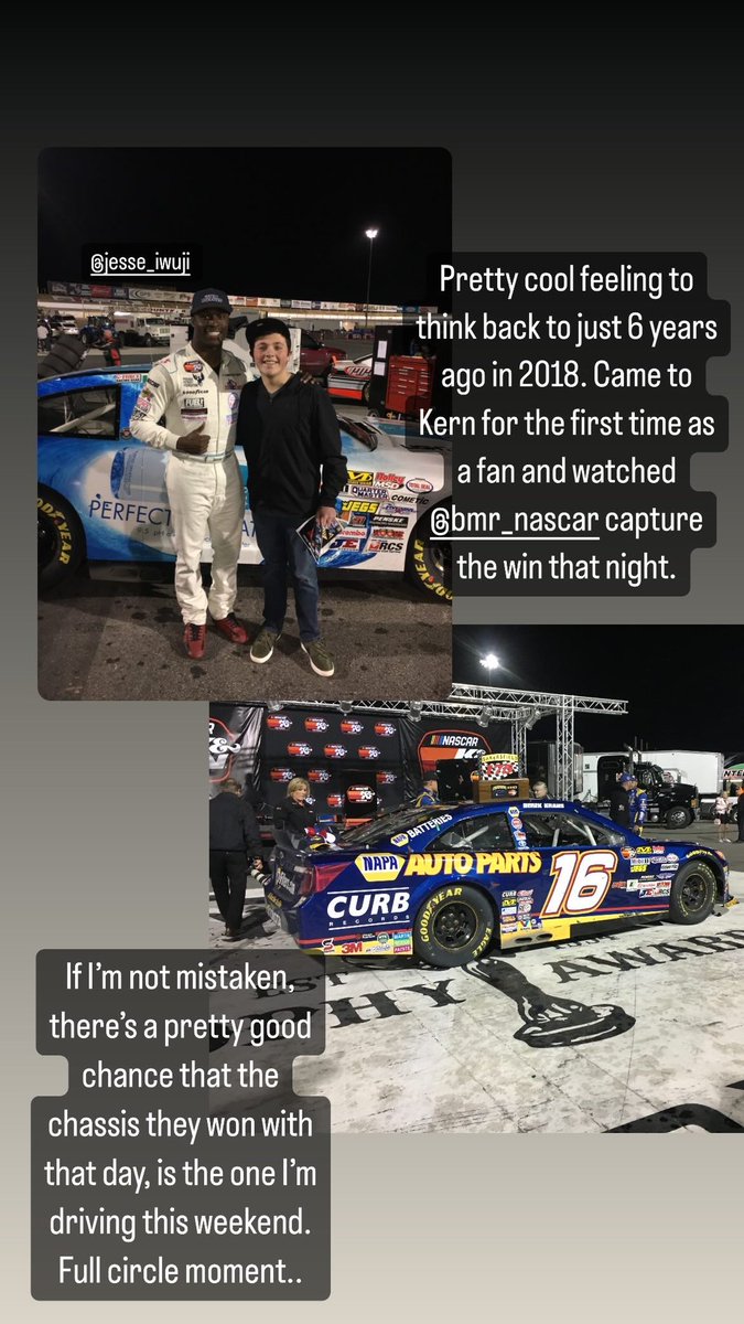 You wanna talk about a full circle moment.. Crazy how much can change in just over 5 years.🤯 Never even considered I could possibly be in that seat one day. Hoping we can leave our mark in the history books this weekend.✍️ @BMR_NASCAR #NASCAR #ARCA #DreamComeTrue