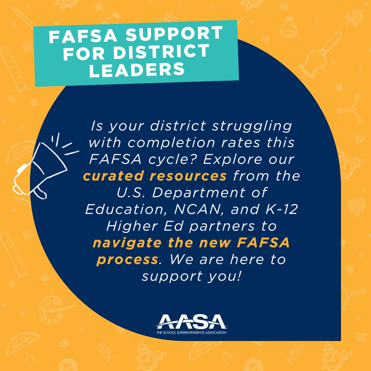 Ready to demystify the new FAFSA process for your students? We've compiled all the essential resources you need to make higher education more attainable for everyone. Let’s empower our students together! 🎓 Learn more here:aasa.org/resources/reso… #FillOutTheFAFSA #BetterFAFSA