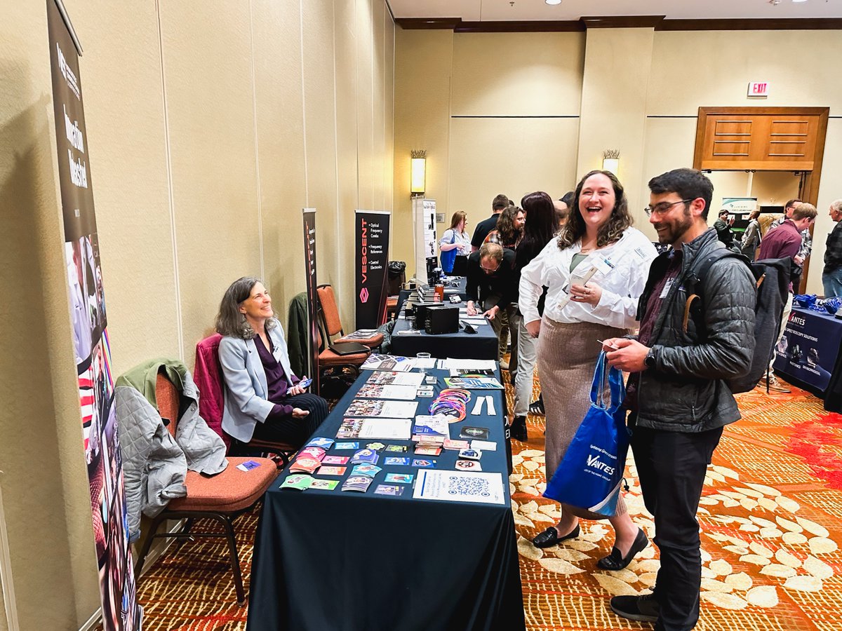 Thanks to everyone who visited our booth at the #CPIA Rocky Mountain Photonics Summit yesterday! It was so great to meet you and converse! ✨ 
It was also great seeing familiar faces and our friends! 👋
@Infleqtion
#ColoradoPhotonics #ColoradoQuantum #QuantumTechnology #Photonics
