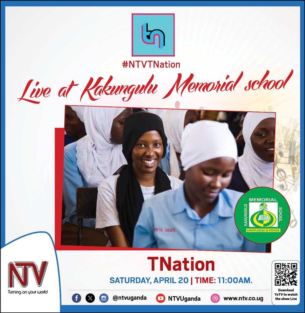 Tomorrow #NTVTNation will be live at kakungulu memorial school Time :11am Don’t miss it 🔥