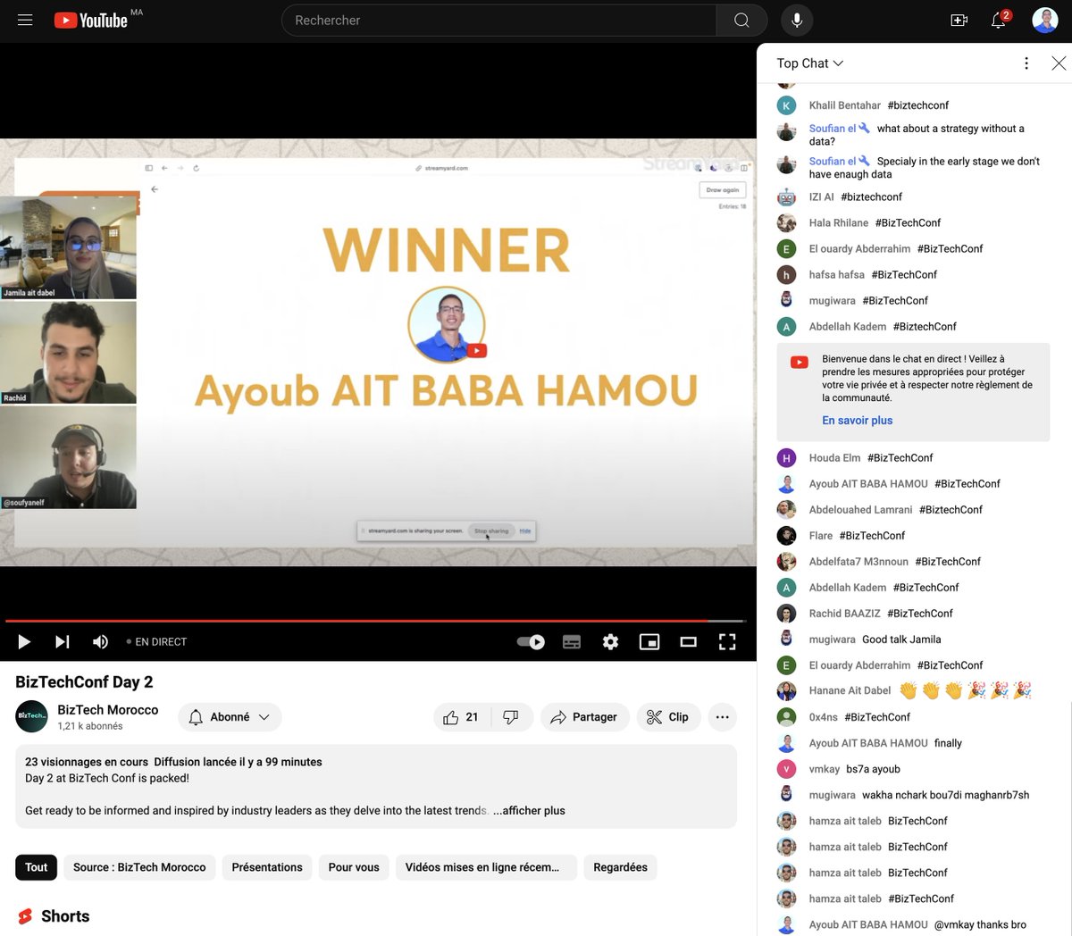 Ba7mou's tweet image. Finally got a T-shirt 
Thanks to @BiztechMorocco 
 #BizTechConf