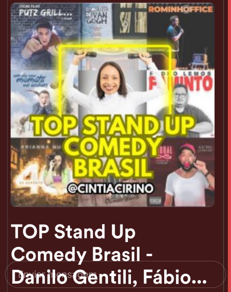 sacidemochila's tweet photo. Ouça esta playlist: TOP Stand Up Comedy Brasil - Danilo Gentili, Fábio Rabin, Dihh Lopes, Diogo Portugal e mais!
https://t.co/u4UUVm2Bt0
#SpotifyBrasil #Spotifybr #spotify #humor @spotify @spotifybrasil @cancelrecords https://t.co/Mtks0Y3hJp