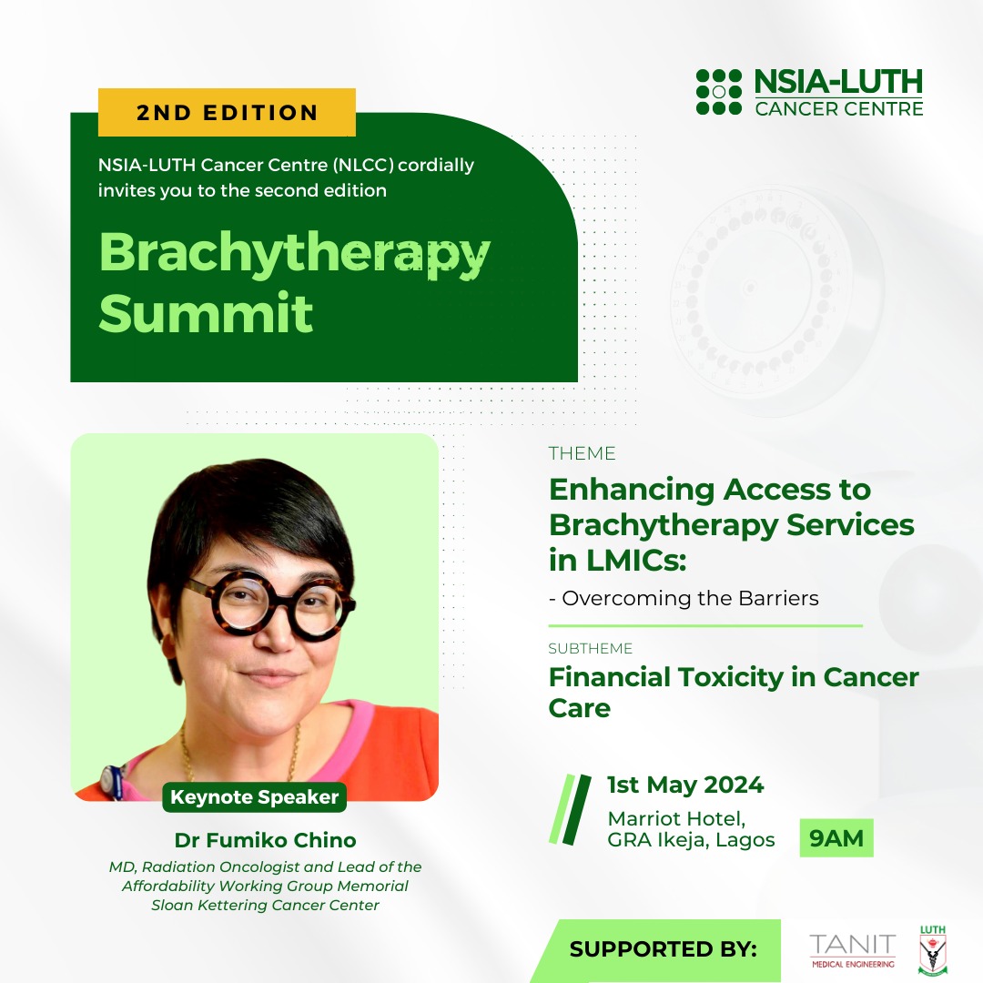 Join us for an immersive & enlightening experience at the 2nd Brachytherapy Summit organized by the @NsiaLuth Cancer Centre. I am excited to join experts in the field sharing knowledge, insights, & the latest advancements in #Brachytherapy. 📍nlcc.ng/brachytherapy-…