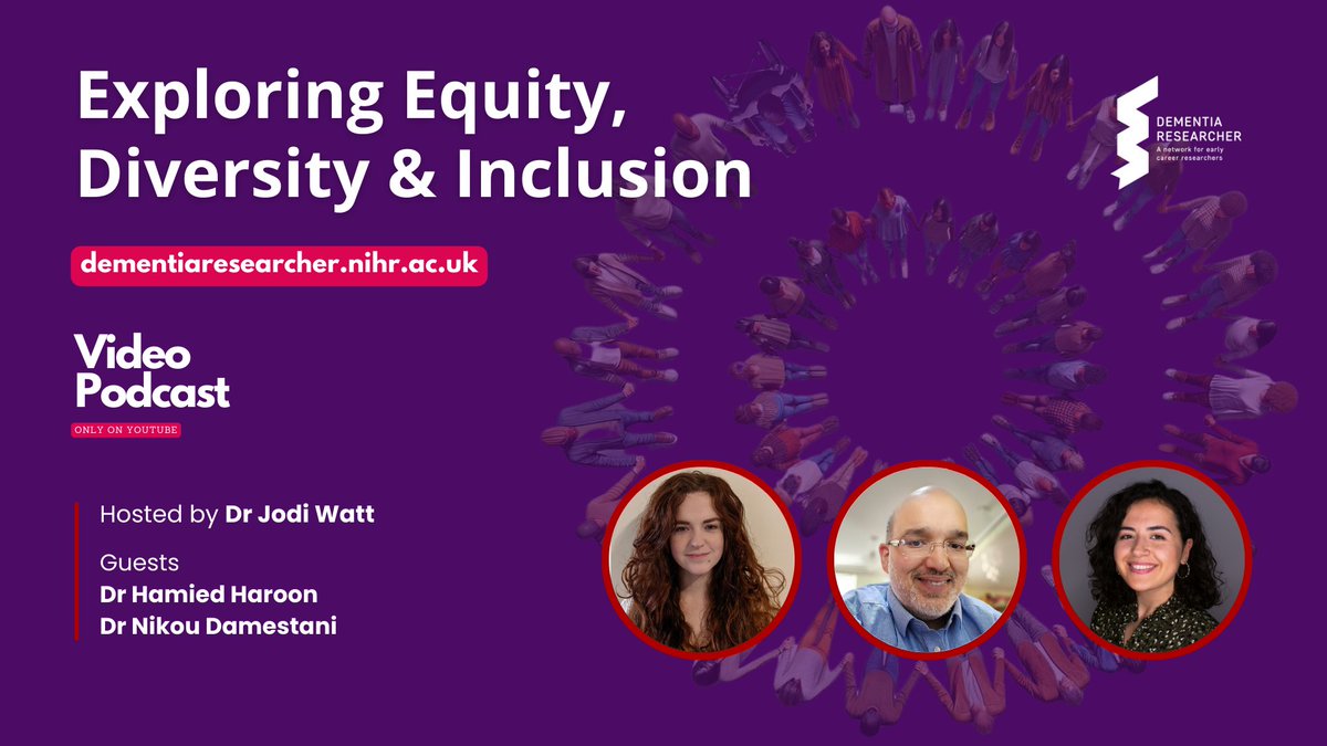 Just can't wait until Monday for our next podcast? You can watch the video version now. Exploring Equity, Diversity & Inclusion in Academic & Research Careers (EDI) bit.ly/edipodcast