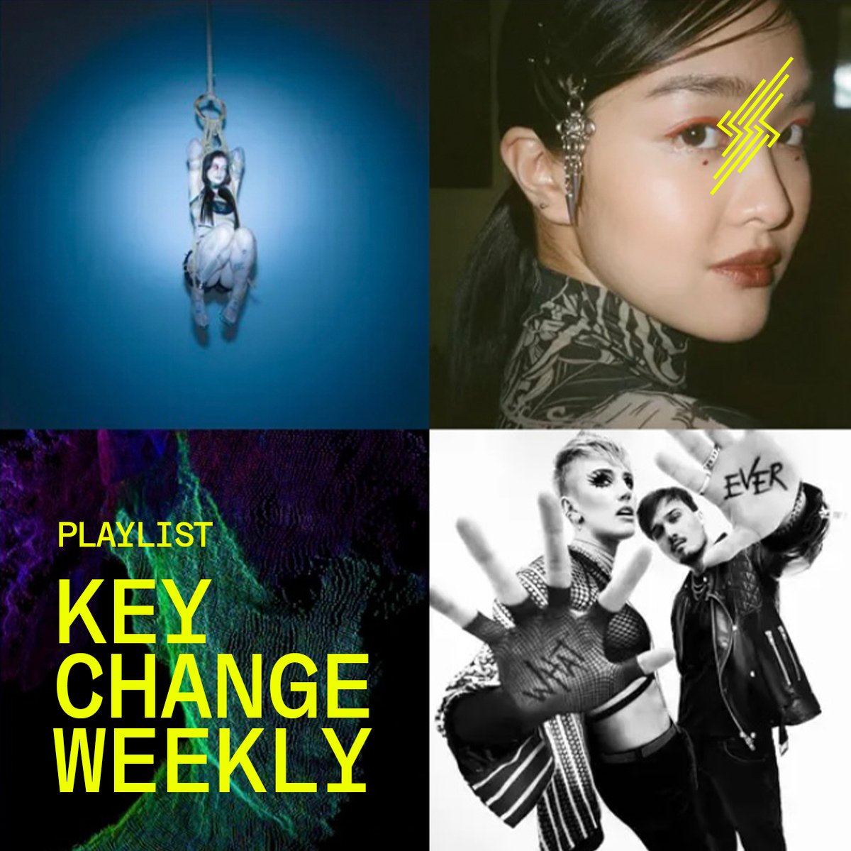 ⚡PLAYLIST: KEYCHANGE WEEKLY⚡ An especially jam-packed selection of fresh Keychange finds this week, Ambassadors and collaborators alike are nestled amongst Keychange Artists from Europe, Canada and the U.S. – there’s something here for everyone: open.spotify.com/playlist/6SLSd…