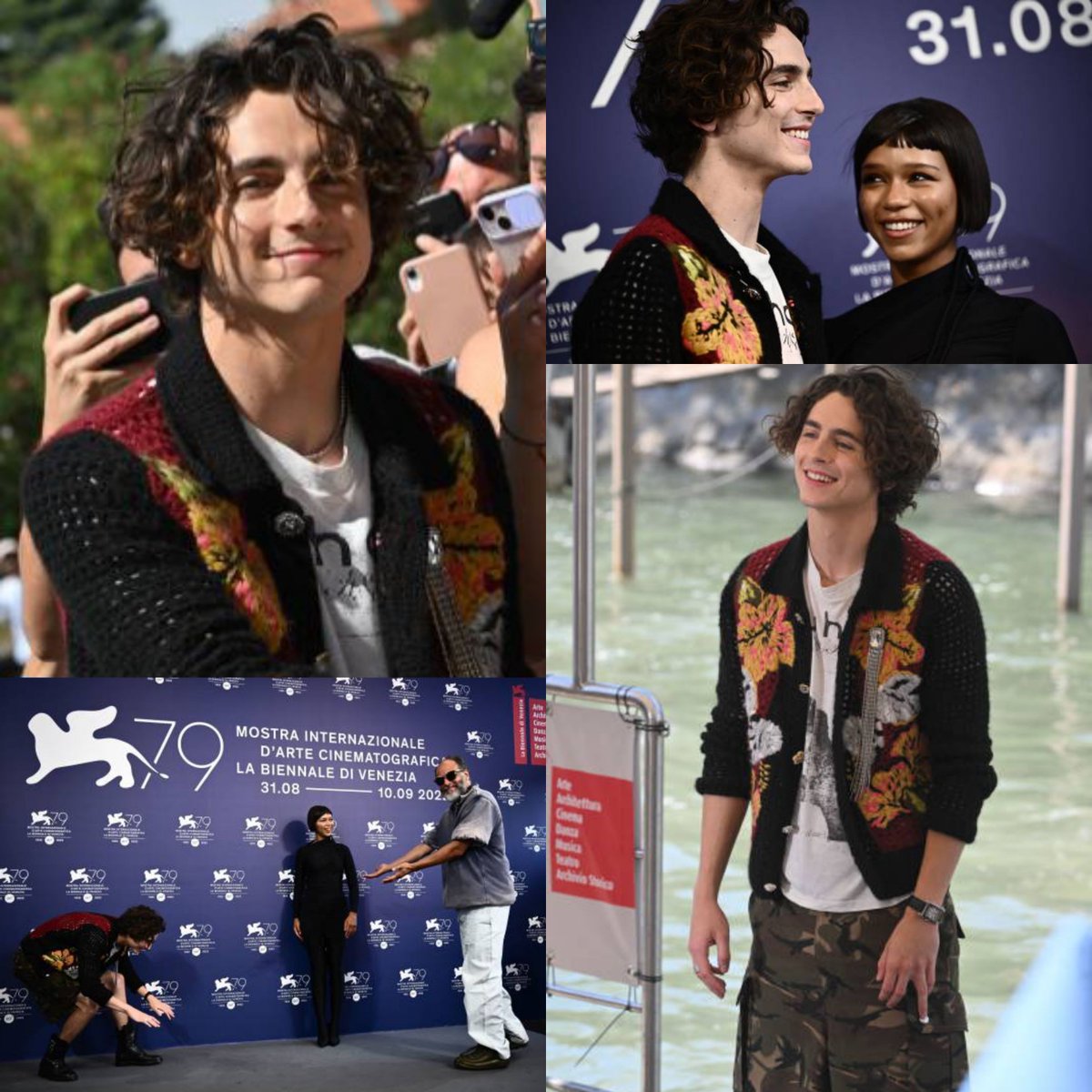 #TimothéeChalamet #TaylorRussell and #LucaGuadagnino at La Biennale di Venezia